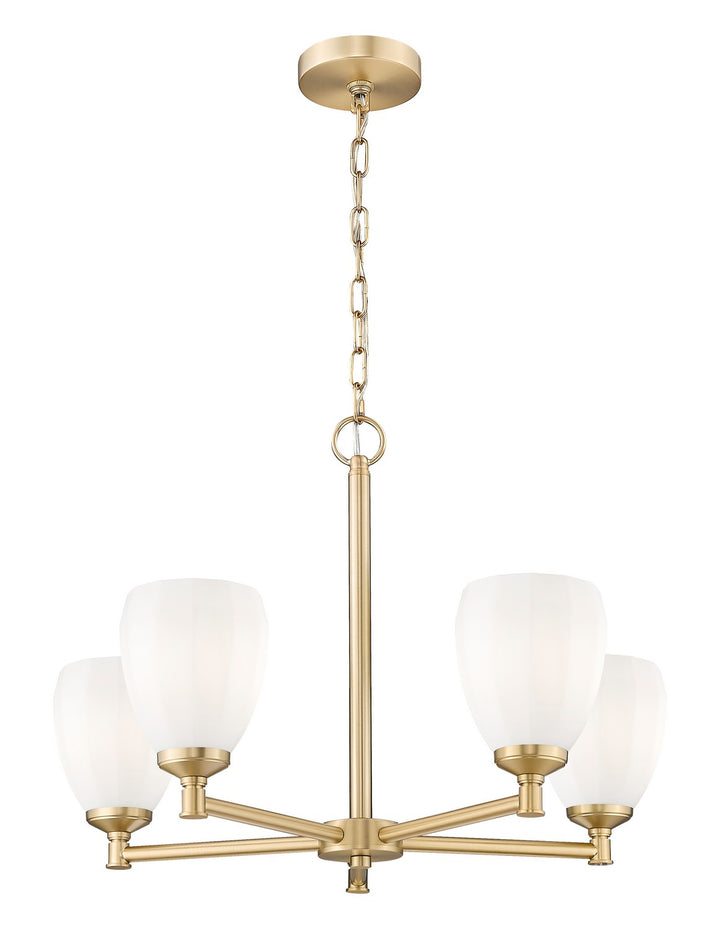 Z-Lite Canada - 7004-5MGLD - Five Light Chandelier - Oren - Modern Gold