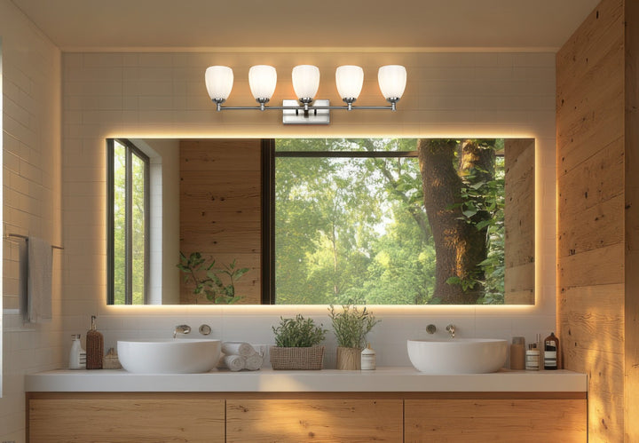 Z-Lite Canada - 7004-5V-BN - Five Light Vanity - Oren - Brushed Nickel