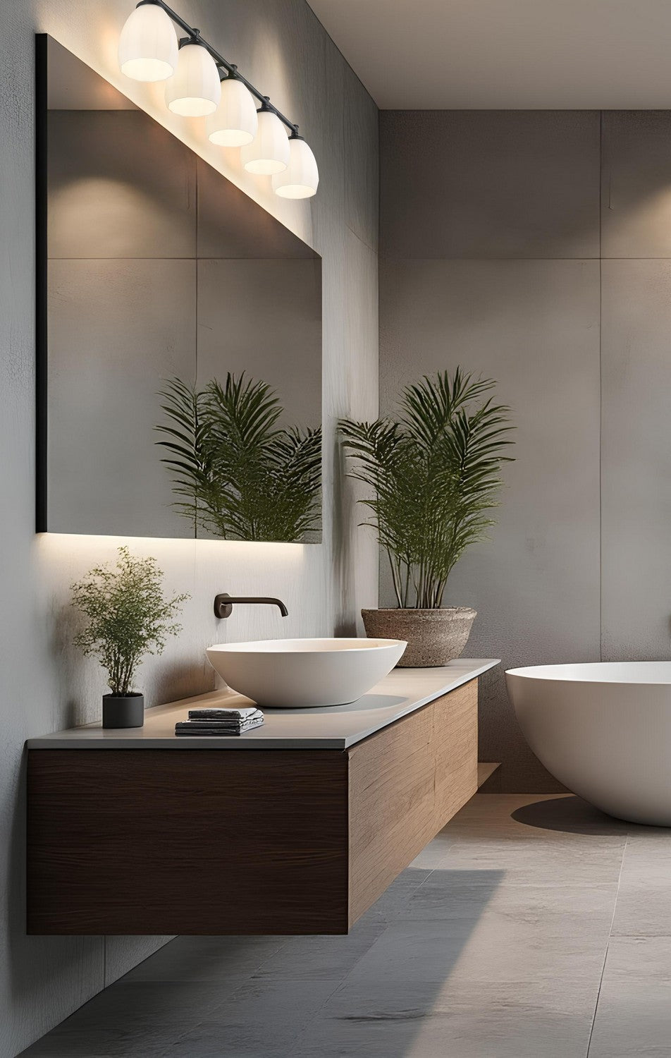 Z-Lite Canada - 7004-5V-MB - Five Light Vanity - Oren - Matte Black