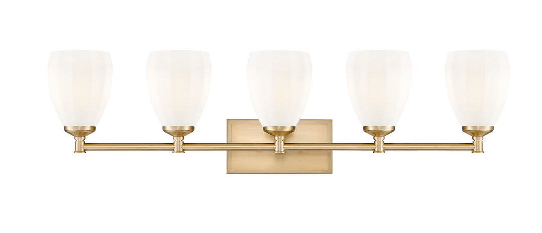Z-Lite Canada - 7004-5V-MGLD - Five Light Vanity - Oren - Modern Gold