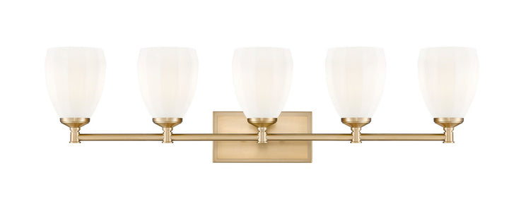 Z-Lite Canada - 7004-5V-MGLD - Five Light Vanity - Oren - Modern Gold