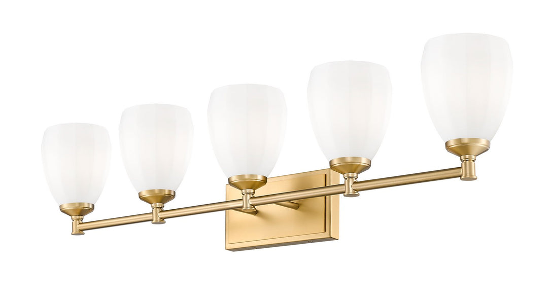 Z-Lite Canada - 7004-5V-MGLD - Five Light Vanity - Oren - Modern Gold