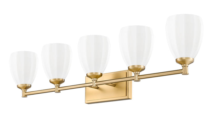 Z-Lite Canada - 7004-5V-MGLD - Five Light Vanity - Oren - Modern Gold