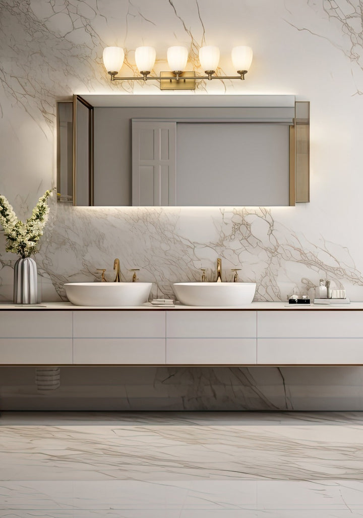 Z-Lite Canada - 7004-5V-MGLD - Five Light Vanity - Oren - Modern Gold