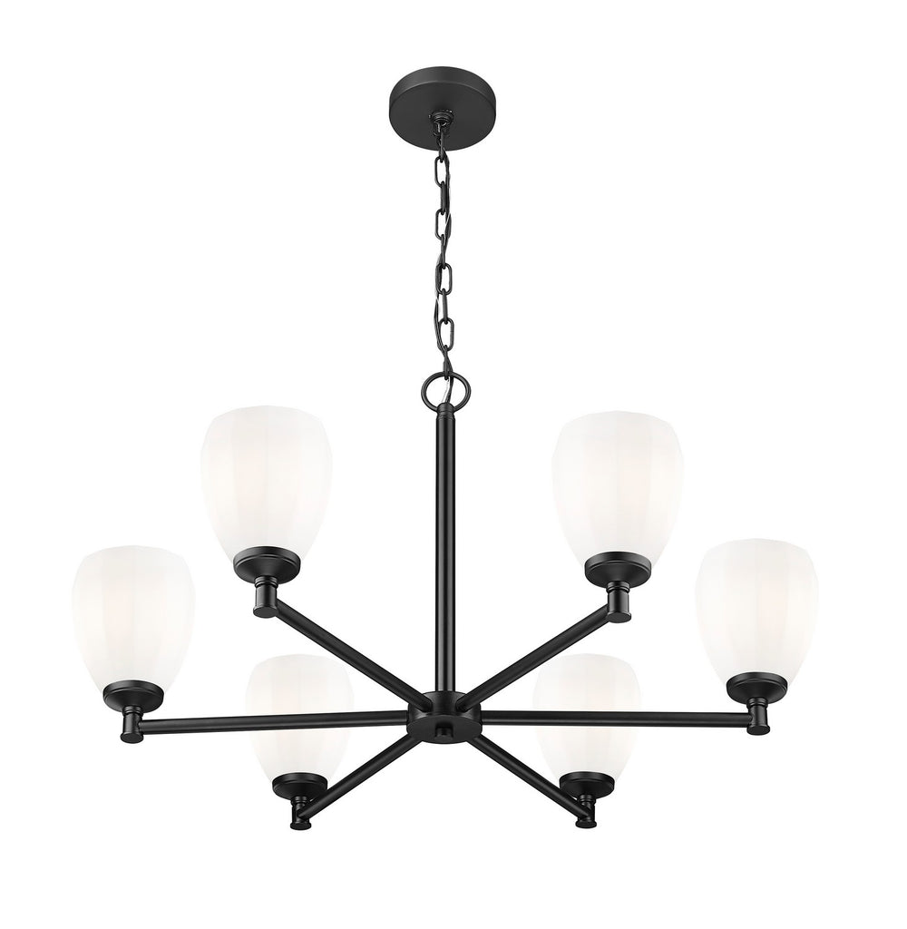 Z-Lite Canada - 7004-6MB - Six Light Chandelier - Oren - Matte Black
