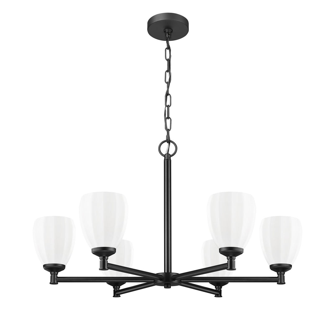 Z-Lite Canada - 7004-6MB - Six Light Chandelier - Oren - Matte Black