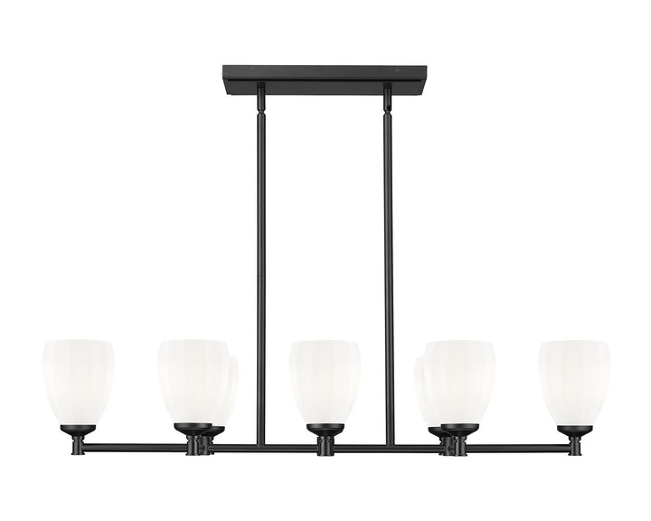 Z-Lite Canada - 7004-8L-MB - Eight Light Linear Chandelier - Oren - Matte Black