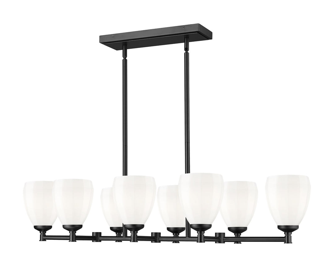 Z-Lite Canada - 7004-8L-MB - Eight Light Linear Chandelier - Oren - Matte Black