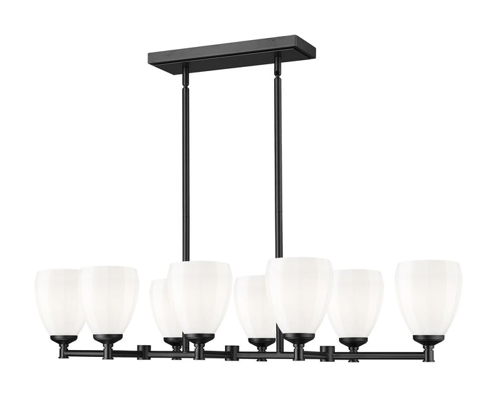 Z-Lite Canada - 7004-8L-MB - Eight Light Linear Chandelier - Oren - Matte Black