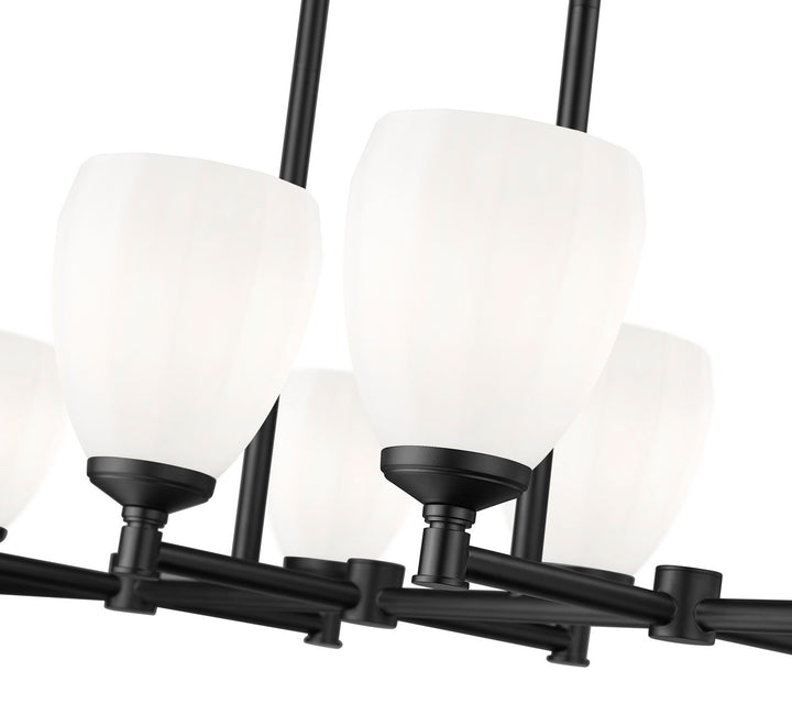 Z-Lite Canada - 7004-8L-MB - Eight Light Linear Chandelier - Oren - Matte Black