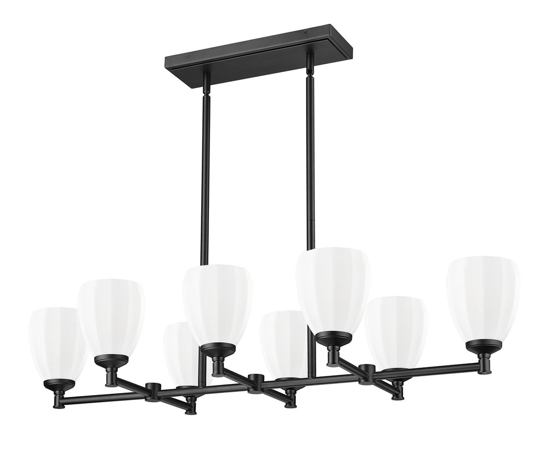 Z-Lite Canada - 7004-8L-MB - Eight Light Linear Chandelier - Oren - Matte Black