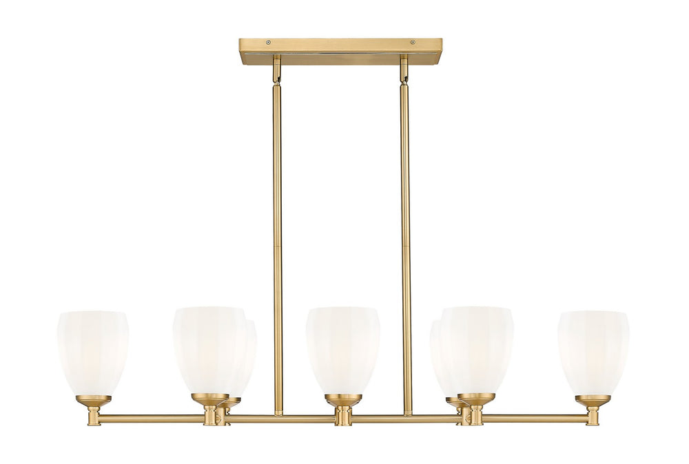 Z-Lite Canada - 7004-8L-MGLD - Eight Light Linear Chandelier - Oren - Modern Gold