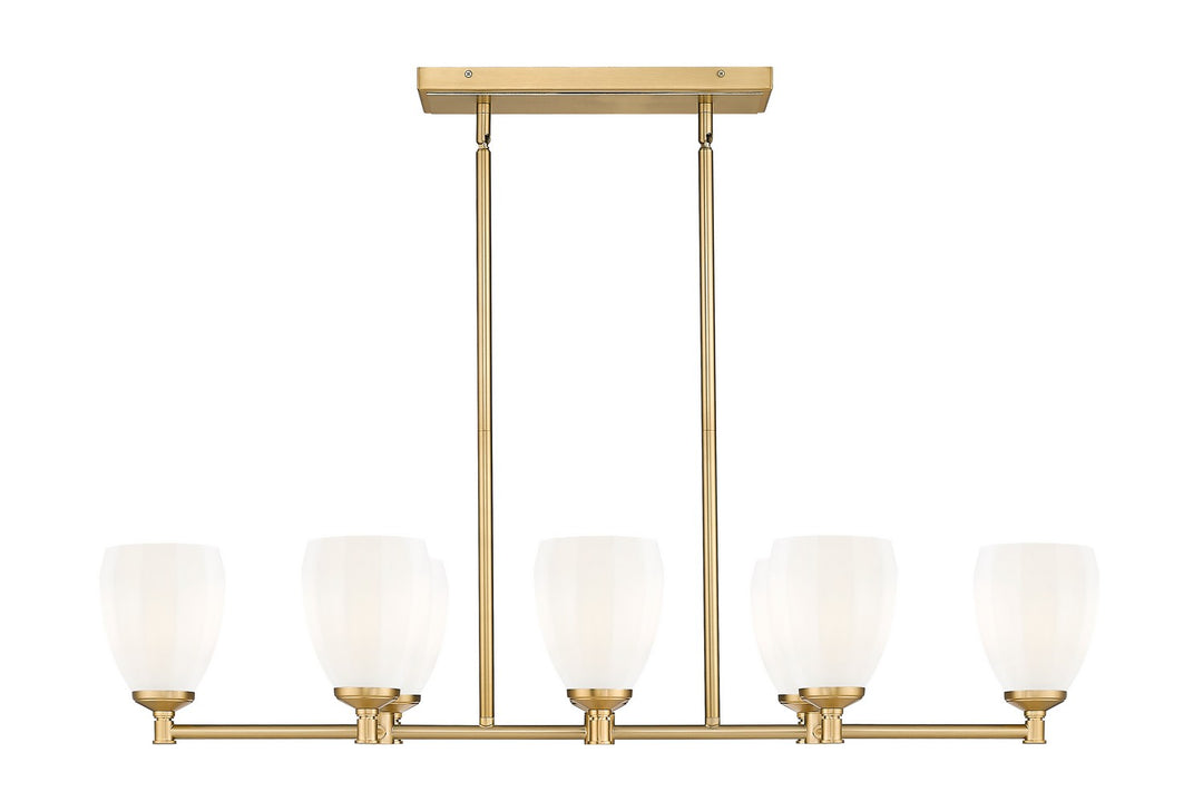 Z-Lite Canada - 7004-8L-MGLD - Eight Light Linear Chandelier - Oren - Modern Gold