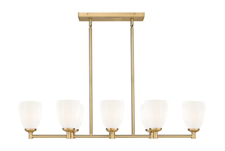 Z-Lite Canada - 7004-8L-MGLD - Eight Light Linear Chandelier - Oren - Modern Gold