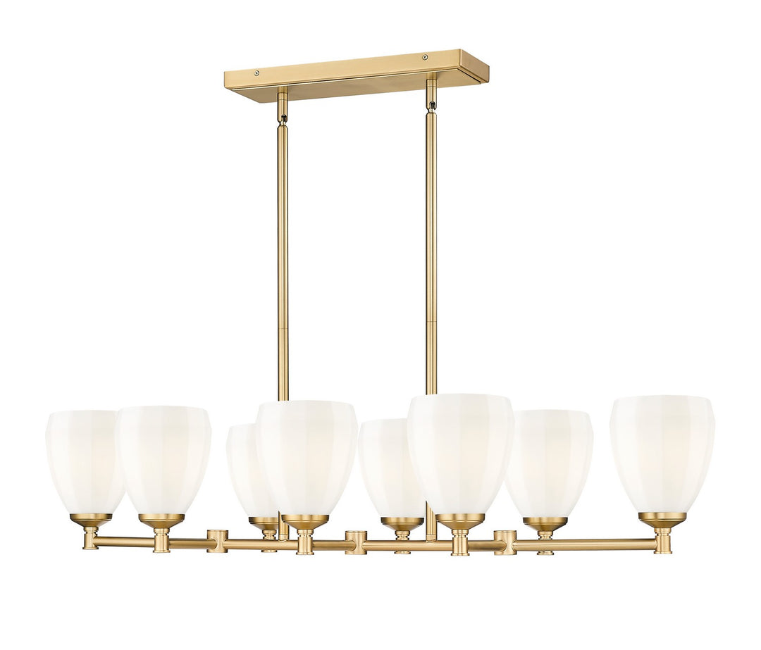Z-Lite Canada - 7004-8L-MGLD - Eight Light Linear Chandelier - Oren - Modern Gold