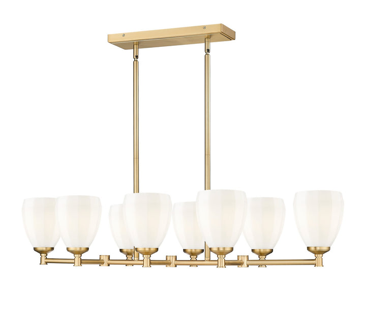 Z-Lite Canada - 7004-8L-MGLD - Eight Light Linear Chandelier - Oren - Modern Gold