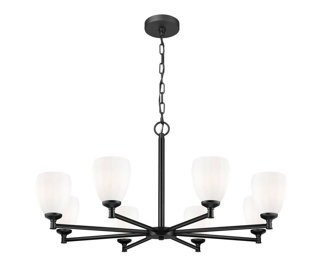 Z-Lite Canada - 7004-8MB - Eight Light Chandelier - Oren - Matte Black