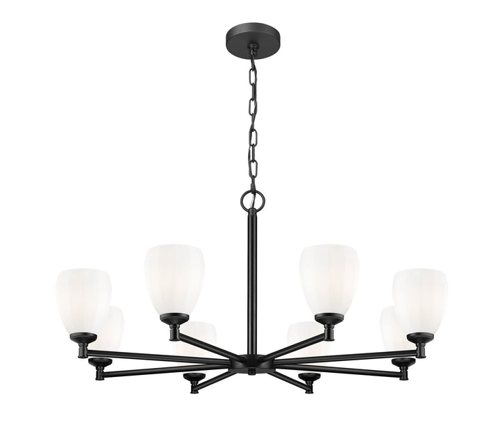 Z-Lite Canada - 7004-8MB - Eight Light Chandelier - Oren - Matte Black