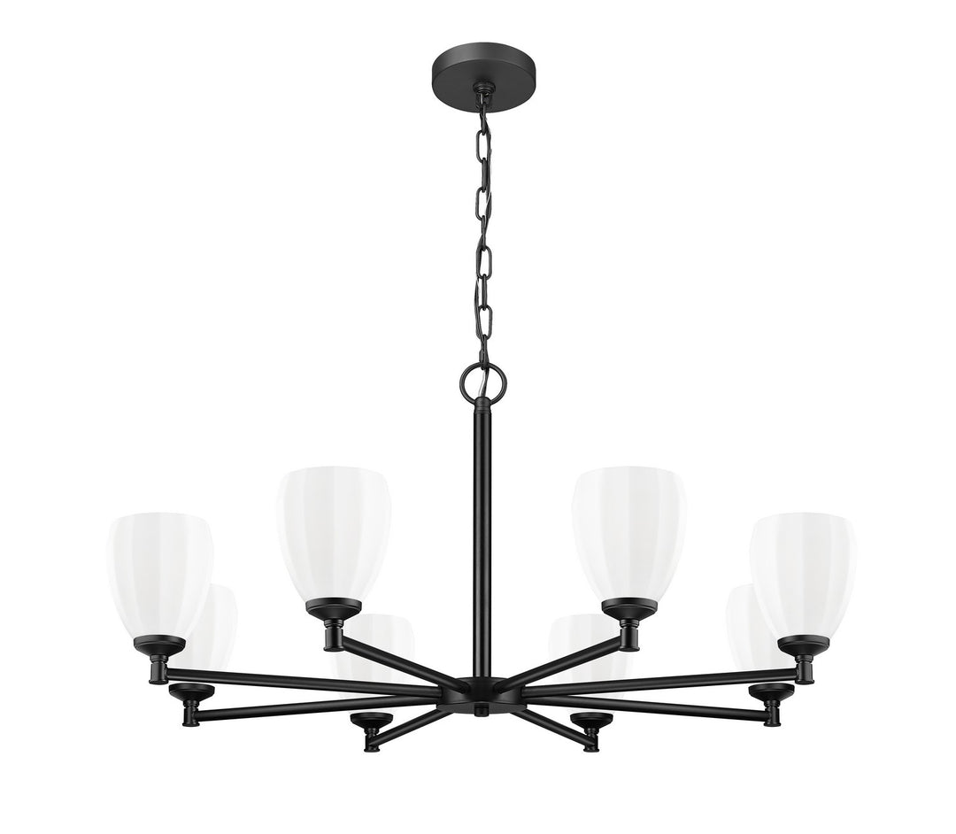 Z-Lite Canada - 7004-8MB - Eight Light Chandelier - Oren - Matte Black