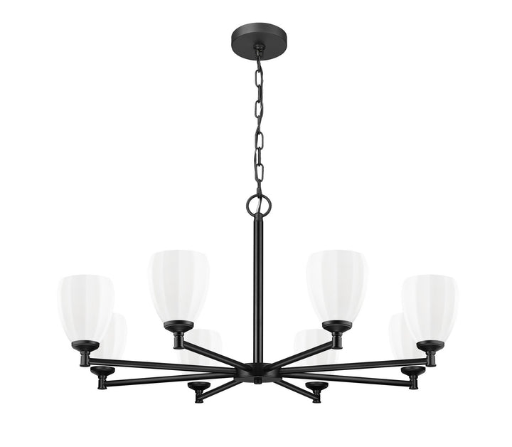 Z-Lite Canada - 7004-8MB - Eight Light Chandelier - Oren - Matte Black