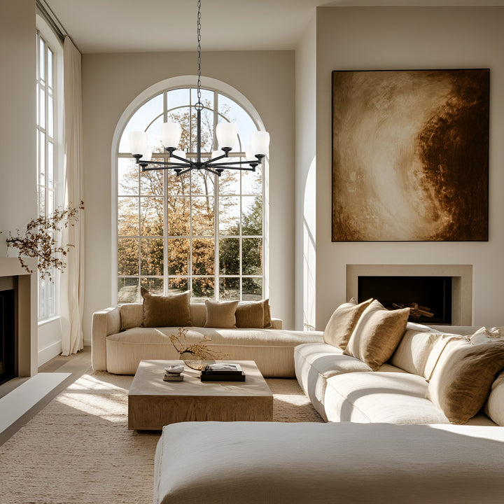 Z-Lite Canada - 7004-8MB - Eight Light Chandelier - Oren - Matte Black