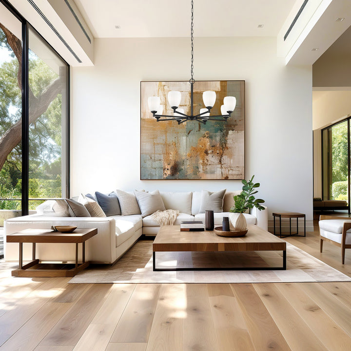 Z-Lite Canada - 7004-8MB - Eight Light Chandelier - Oren - Matte Black