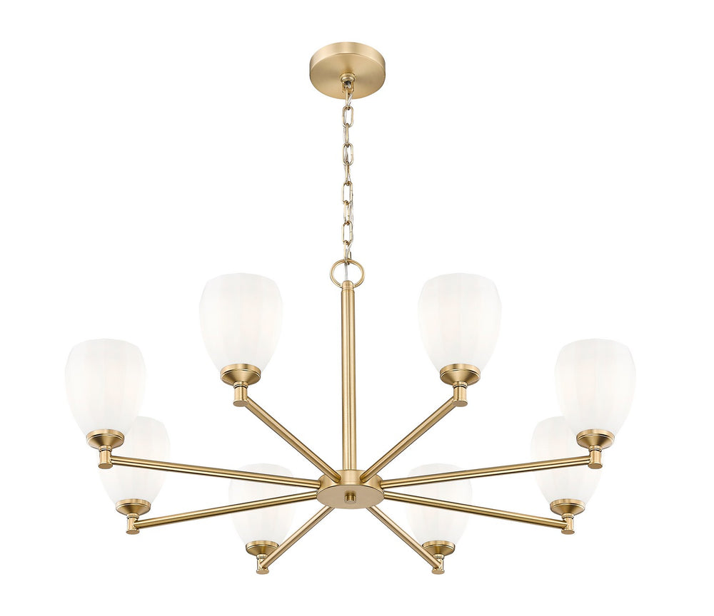 Z-Lite Canada - 7004-8MGLD - Eight Light Chandelier - Oren - Modern Gold