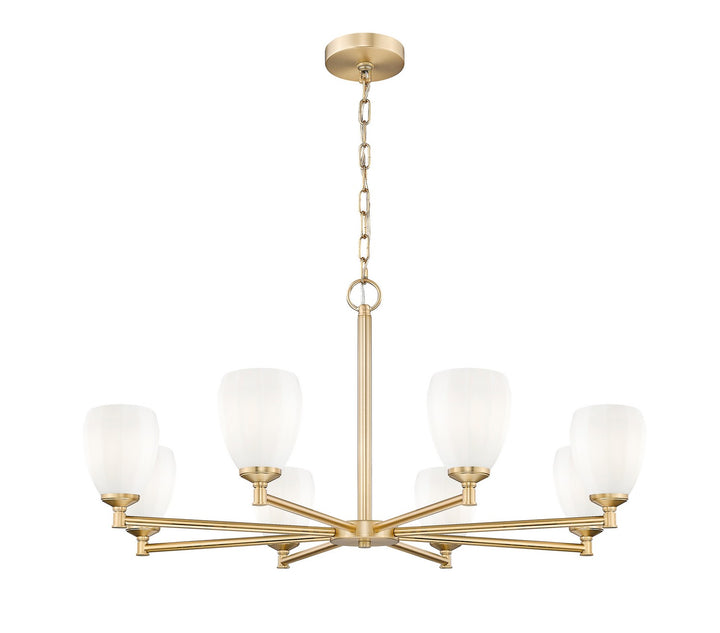 Z-Lite Canada - 7004-8MGLD - Eight Light Chandelier - Oren - Modern Gold