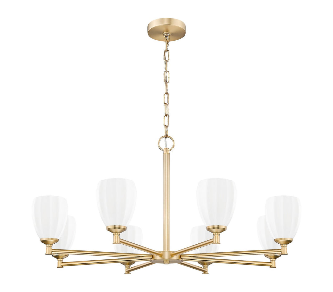 Z-Lite Canada - 7004-8MGLD - Eight Light Chandelier - Oren - Modern Gold