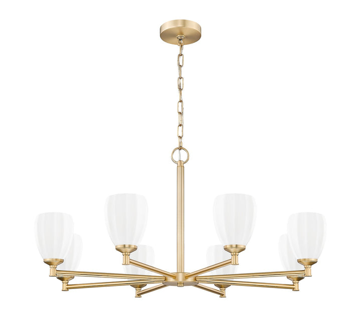 Z-Lite Canada - 7004-8MGLD - Eight Light Chandelier - Oren - Modern Gold