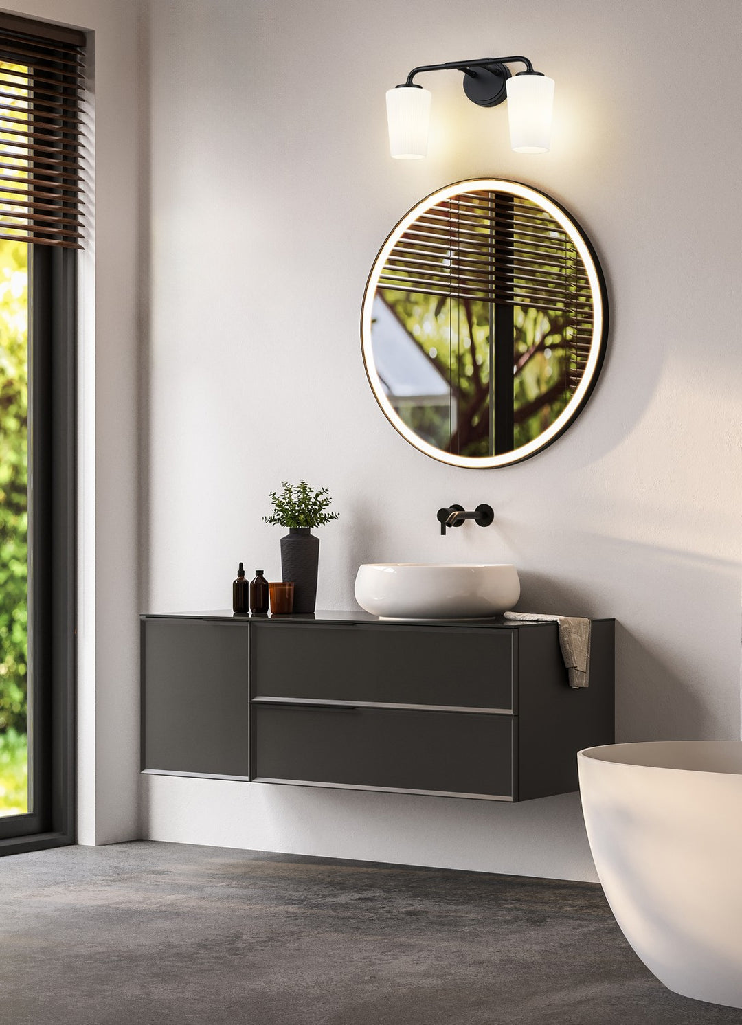 Z-Lite Canada - 7005-2V-MB - Two Light Vanity - Montford - Matte Black