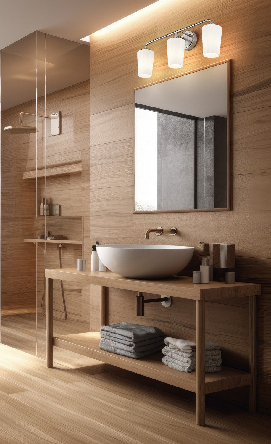 Z-Lite Canada - 7005-3V-BN - Three Light Vanity - Montford - Brushed Nickel