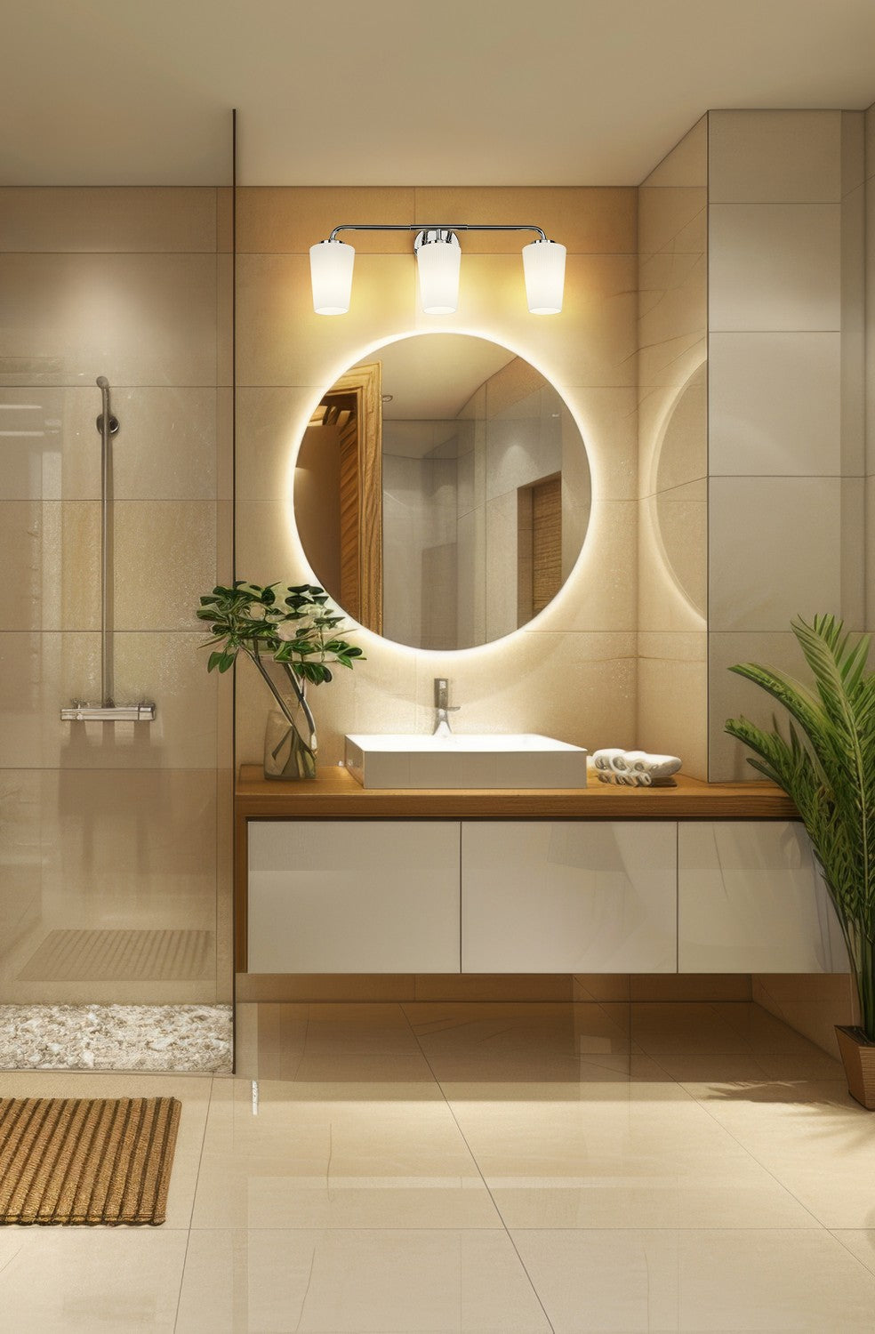 Z-Lite Canada - 7005-3V-CH - Three Light Vanity - Montford - Chrome