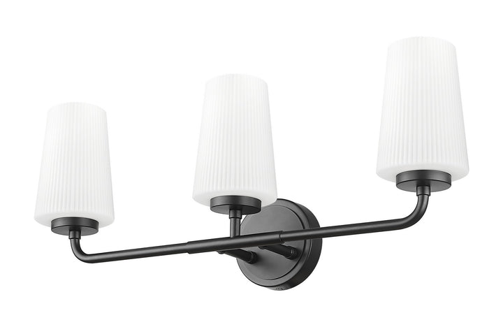 Z-Lite Canada - 7005-3V-MB - Three Light Vanity - Montford - Matte Black