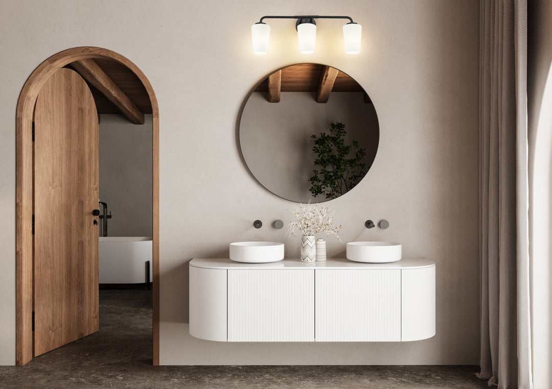 Z-Lite Canada - 7005-3V-MB - Three Light Vanity - Montford - Matte Black