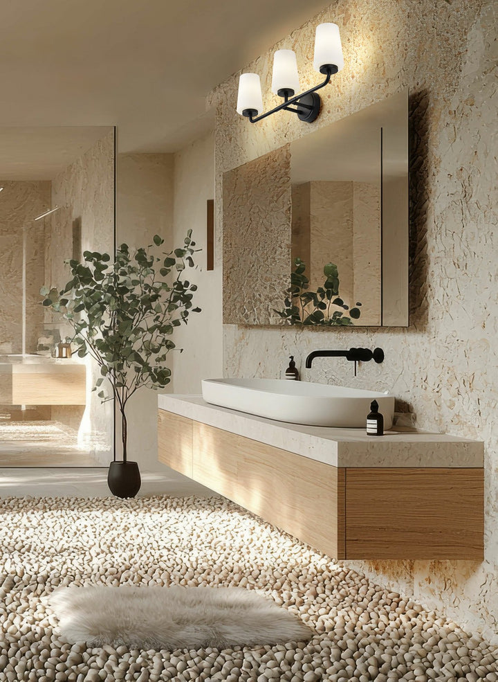 Z-Lite Canada - 7005-3V-MB - Three Light Vanity - Montford - Matte Black