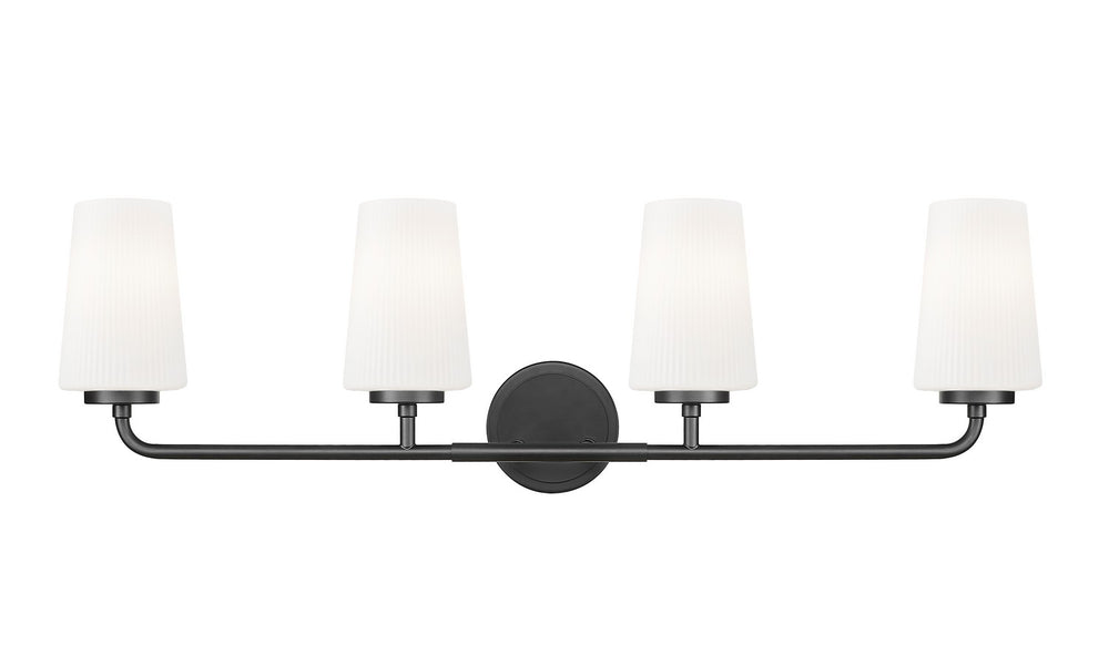 Z-Lite Canada - 7005-4V-MB - Four Light Vanity - Montford - Matte Black