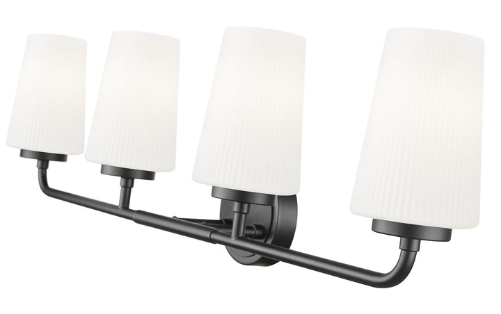 Z-Lite Canada - 7005-4V-MB - Four Light Vanity - Montford - Matte Black