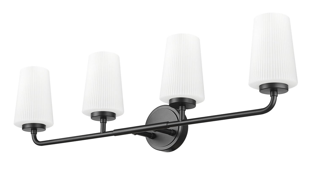 Z-Lite Canada - 7005-4V-MB - Four Light Vanity - Montford - Matte Black