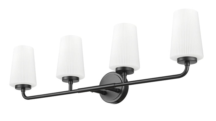 Z-Lite Canada - 7005-4V-MB - Four Light Vanity - Montford - Matte Black