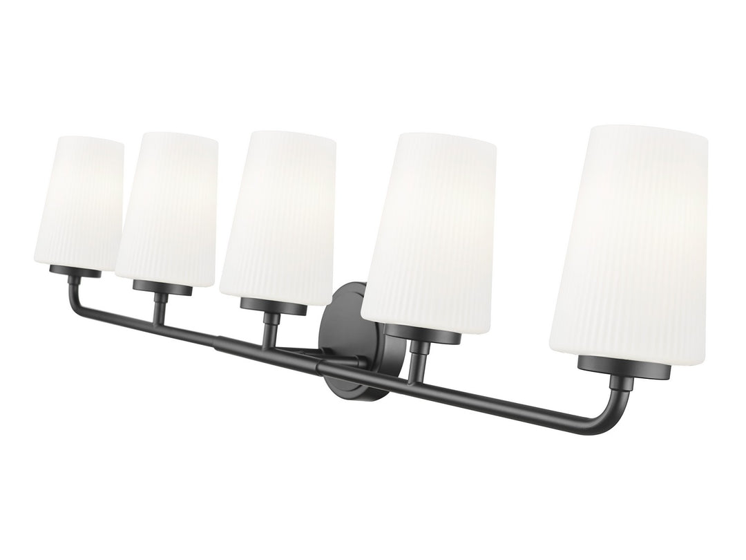 Z-Lite Canada - 7005-5V-MB - Five Light Vanity - Montford - Matte Black