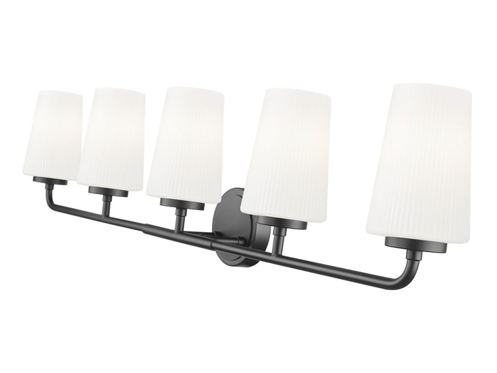 Z-Lite Canada - 7005-5V-MB - Five Light Vanity - Montford - Matte Black