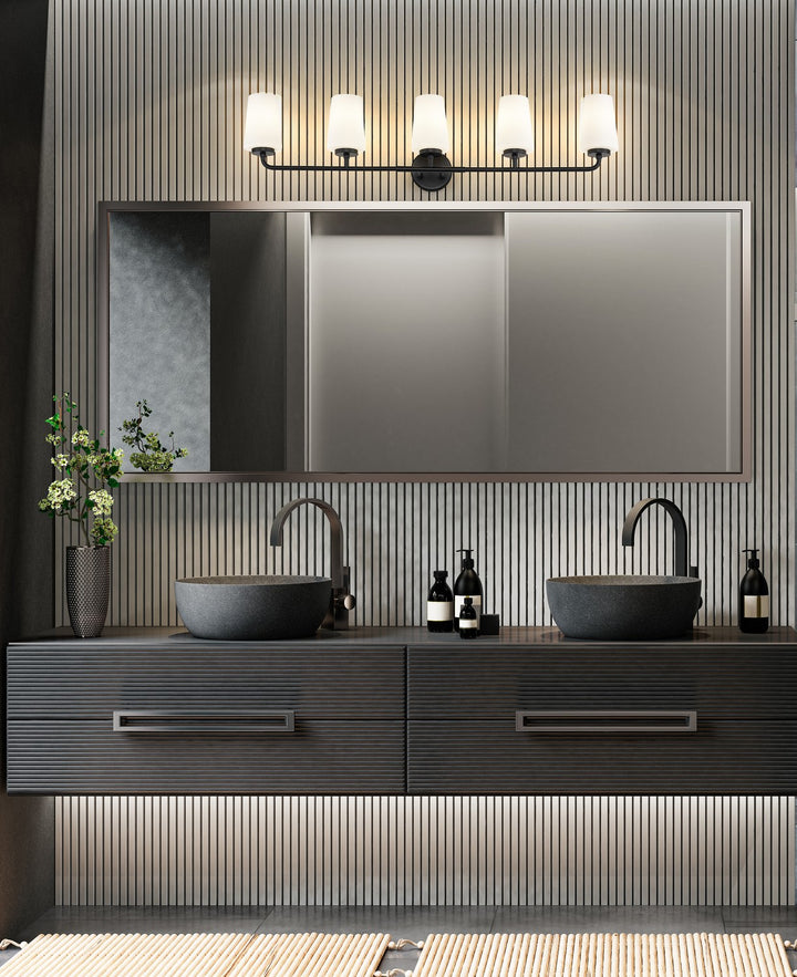 Z-Lite Canada - 7005-5V-MB - Five Light Vanity - Montford - Matte Black