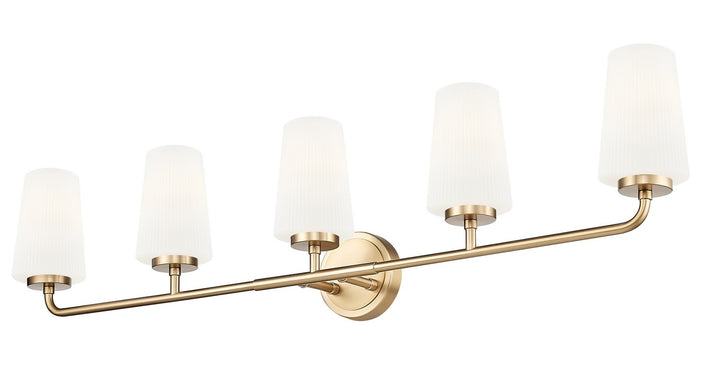 Z-Lite Canada - 7005-5V-MGLD - Five Light Vanity - Montford - Modern Gold