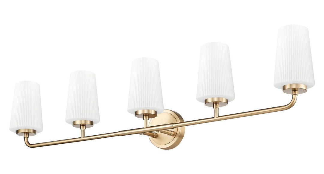 Z-Lite Canada - 7005-5V-MGLD - Five Light Vanity - Montford - Modern Gold