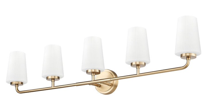 Z-Lite Canada - 7005-5V-MGLD - Five Light Vanity - Montford - Modern Gold