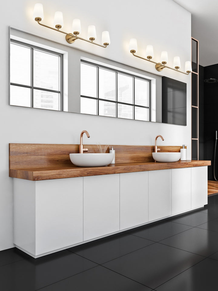 Z-Lite Canada - 7005-5V-MGLD - Five Light Vanity - Montford - Modern Gold