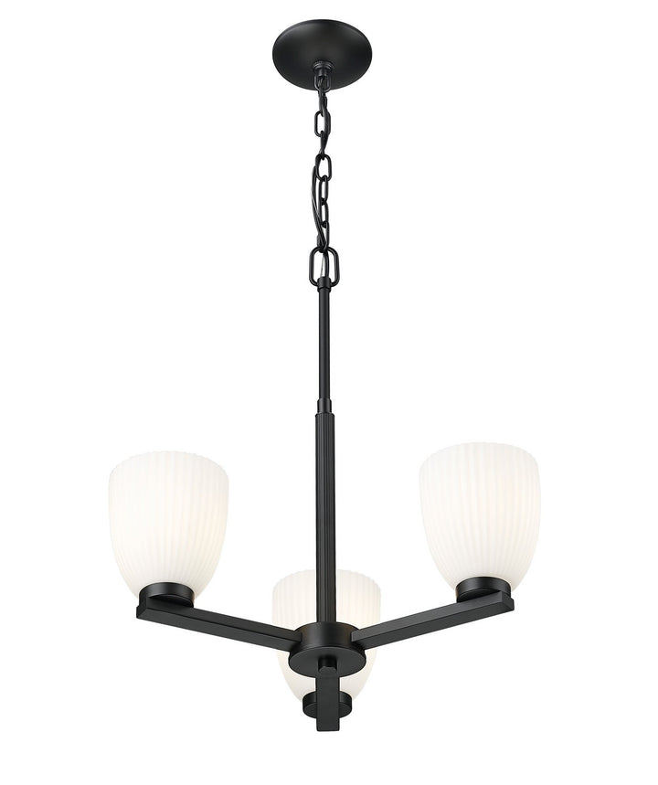 Z-Lite Canada - 7518-3MB - Three Light Chandelier - Naya - Matte Black