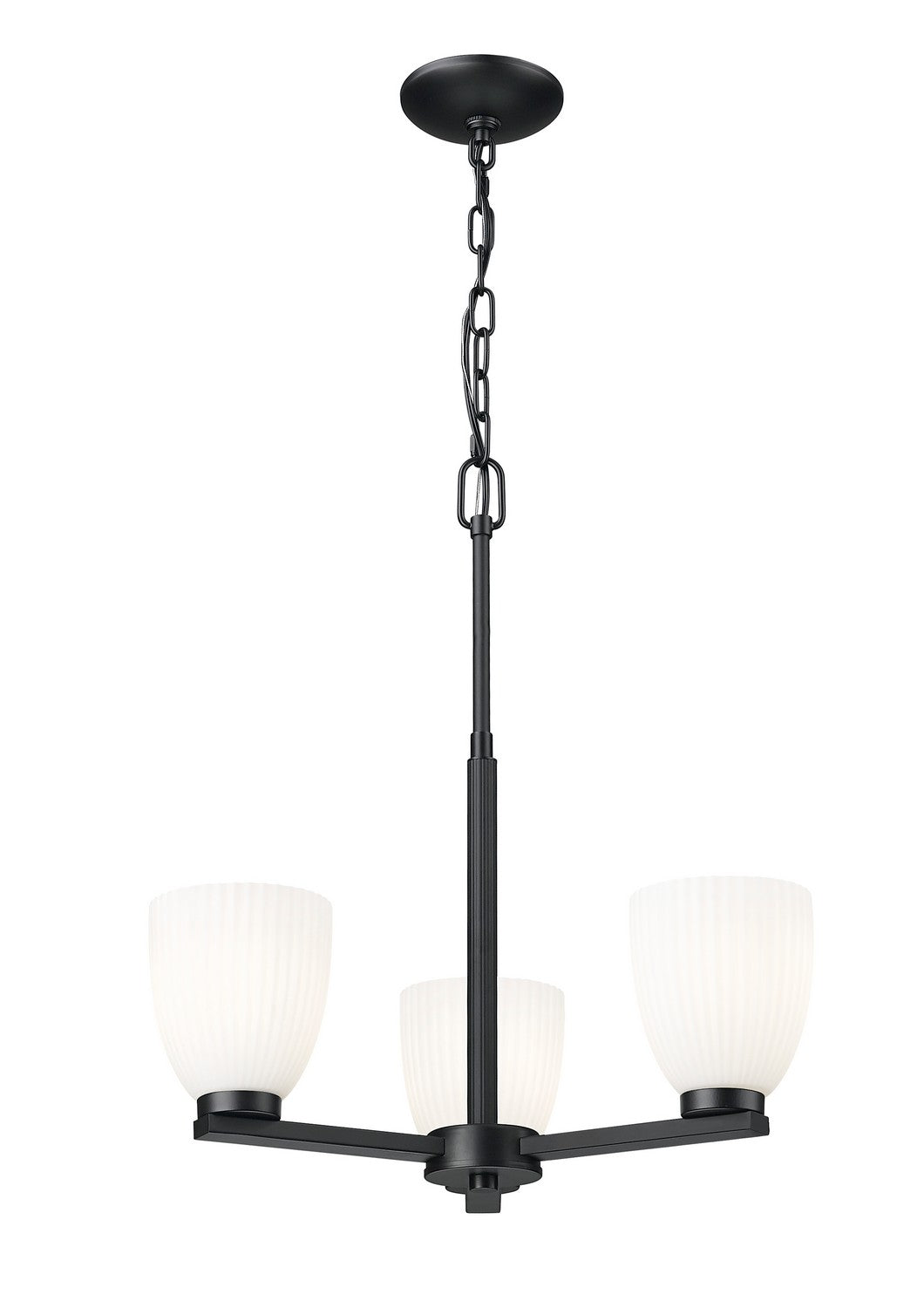 Z-Lite Canada - 7518-3MB - Three Light Chandelier - Naya - Matte Black