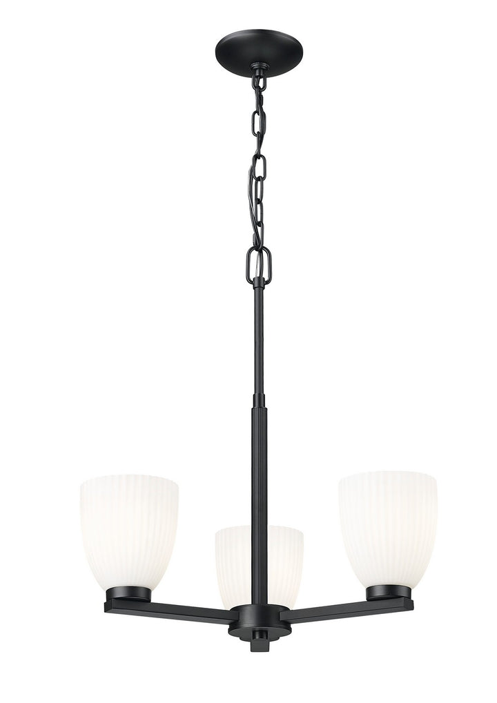 Z-Lite Canada - 7518-3MB - Three Light Chandelier - Naya - Matte Black